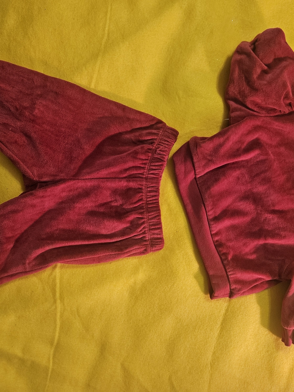 Cat & Jack Plush Jogger Set - Red